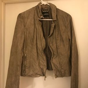 Express taupe light jacket